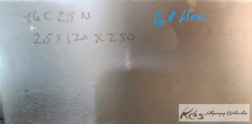 14C28N Sandvik - Pengeanyag 2,5x120x250mm @60-61 Hrc