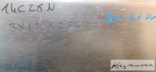 14C28N Sandvik - Pengeanyag 3x120x250mm @60-61 Hrc