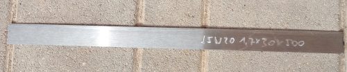 15N20 acél - 1,7x25x502mm köszörült felület