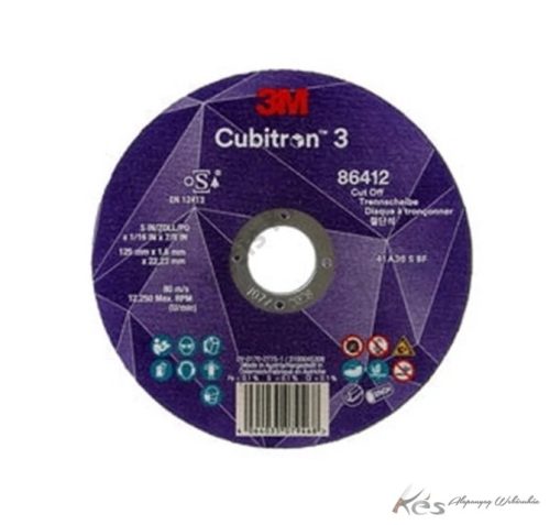 3M Cubitron III vágókorong P60+125x1x22,2mm 