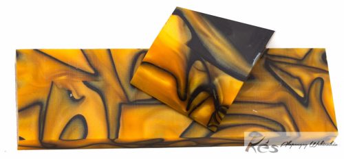 Akril Sárga-fekete panelpár 10x40x130mm