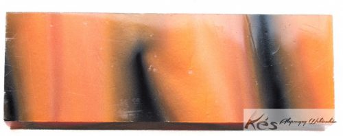 Akril Narancs-Fekete MOP Tömb 25x40x120mm