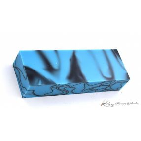 Akril Fekete-Türkisz /trustone/Tömb 25x40x120mm