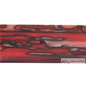 Akril Piros-Fekete-Fehér Tömb 30x47x130mm