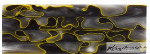 Akril Szürke-Sárga Tömb 30x47x130mm