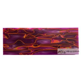 Akril Narancs-Viola-Sárga Tömb 30x47x130mm