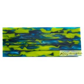 Akril Türkisz-kék-Zöld Tömb 30x47x130mm