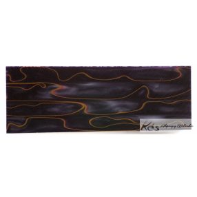 Akril Szürke-Vörös-Sárga-hullám Tömb 30x47x130mm