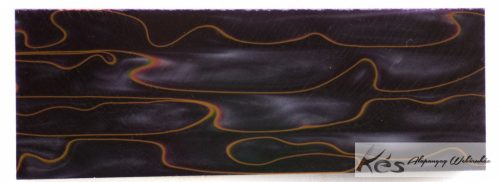 Akril Szürke-Vörös-Sárga-hullám Tömb 30x47x130mm