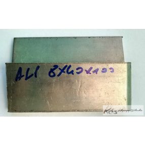 Alpakka lemez 8x40x100mm