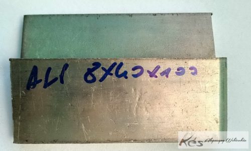 Alpakka lemez 8x40x100mm