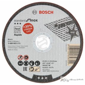 BOSCH Vágókorong 125x1x22mm