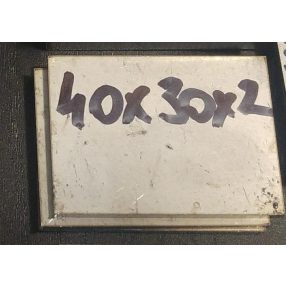 Baknianyag 2x30x40mm 1.4301 Saválló acél