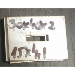 Baknianyag 2x30x40(15x4)mm 1.4301 Saválló acél