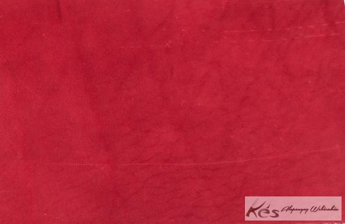 Bőr anyag 3x200x300mm Pirosra festett növenyi cserésű marhabőr