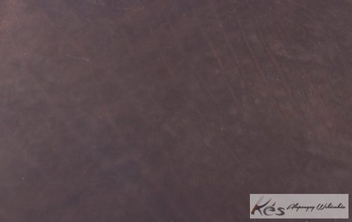 Bőr anyag 3x200x300mm Barnára festett viaszolt növenyi cserésű marhabőr