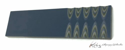 G10 6,7x40x130mm Oliva/Szürke/Bézs rétegelt panelpár