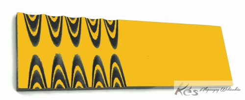 G10 6,7x40x130mm Sárga/Fekete rétegelt panelpár