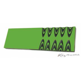 G10 6,9x40x130mm Zöld/Fekete rétegelt panelpár