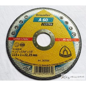 Klingspor Vágókorong 115x1x22mm