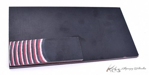 Vászon Micarta Stone/Fekete/Piros tábla 8x120x240mm