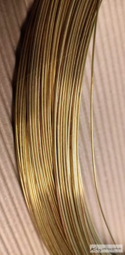 Sárgaréz huzal szegecsanyag Félkemény D1,5x250mm