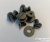 Kydex Chicago csavar Lapos hornyolt fej fekete D9,5/d5x7,8mm (5db)