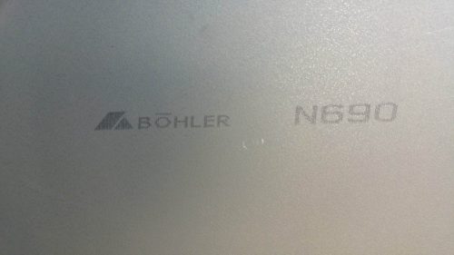 N690 3,2x100x504mm, Rozsdamentes késacél